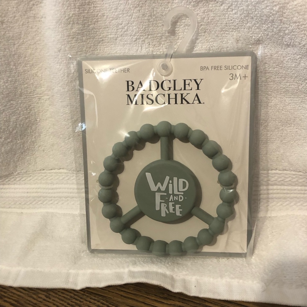 Badgley Mischka wild and free silicone baby teether
